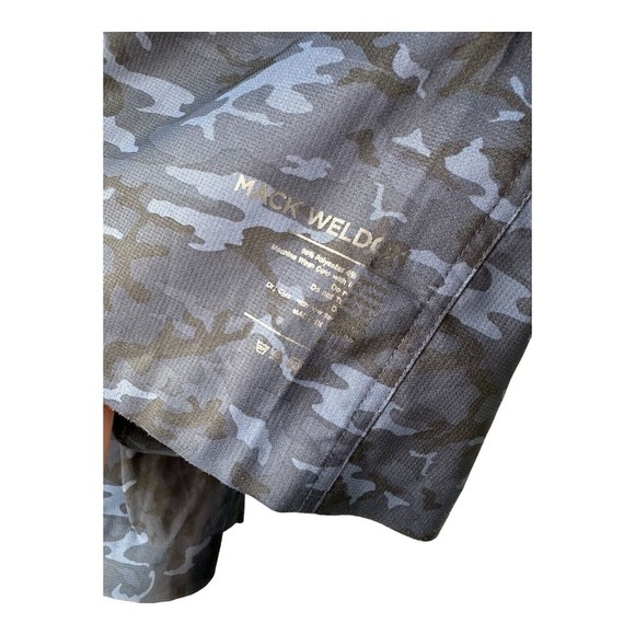 Mack Weldon Hybrid Board Shorts Mens XL Blue Black Camo‎ Stretch Swimming - Picture 5 of 7